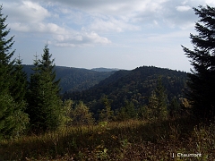 Belle vue vers le Col du Stalon (962 mètres)